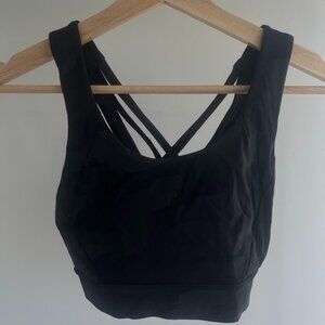 Lululemon High Coverage Sports Bra Dark Camo Print